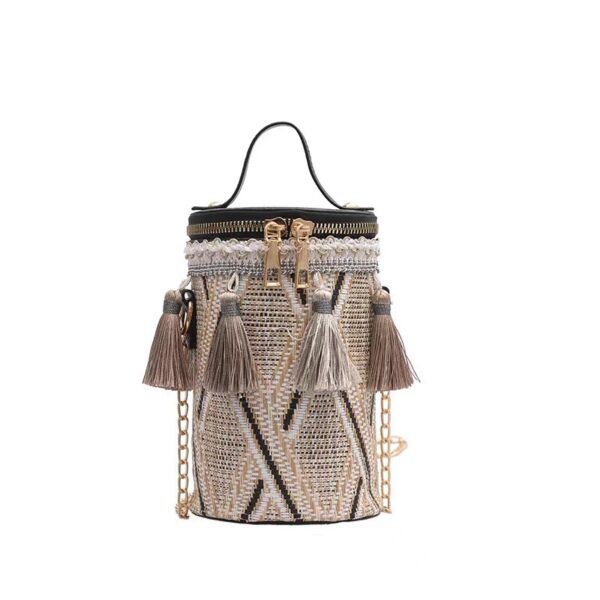 woven cylinder bag - Image 8