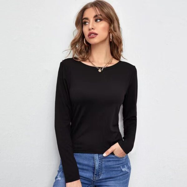 T-shirt long-sleeved sweater - Image 4