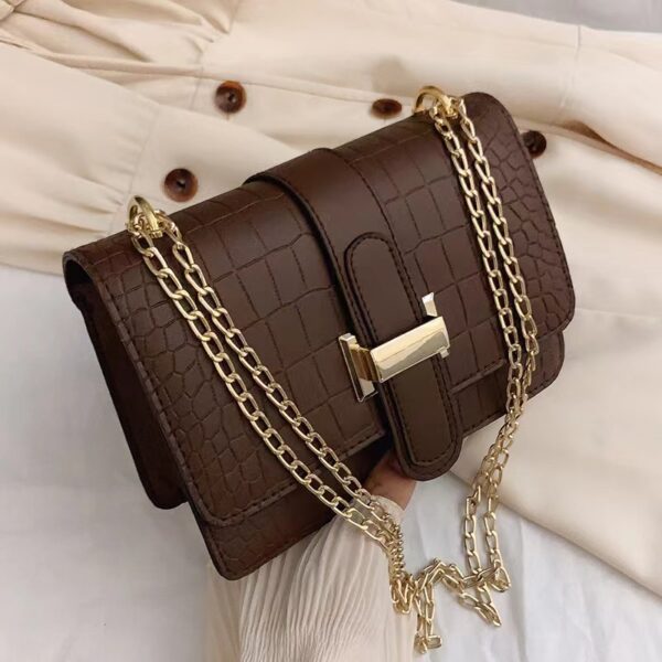 Summer new embossed solid color small square bag