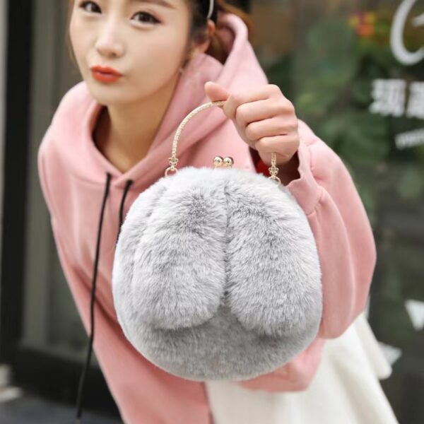 Chain bag women's mobile phone bag cute rabbit shoulder bag - Image 7