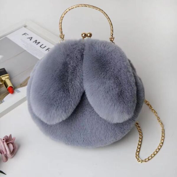 Chain bag women's mobile phone bag cute rabbit shoulder bag - Image 3